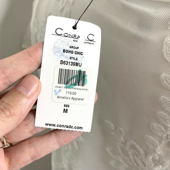 Conrad C Collection Top Medium Women’s White Tank - Picture 5 of 12